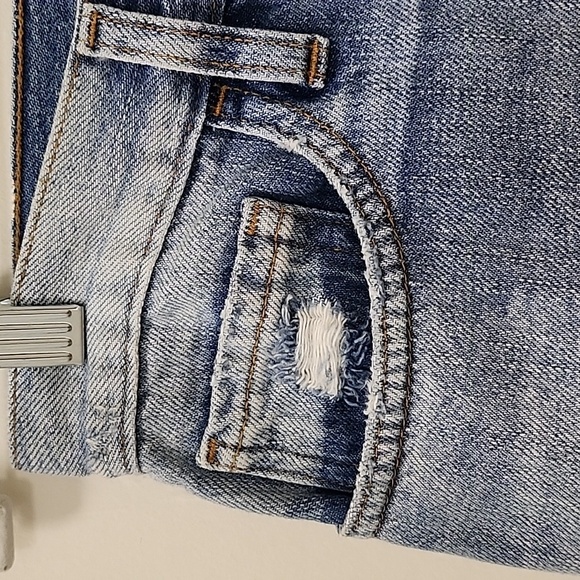 Frame Denim Skirts Women's Le Mini Raw Edge Denim Jean Skirt Size 27 - Picture 6 of 16